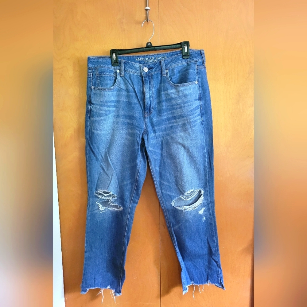 American Eagle Distressed Tomgirl Jean